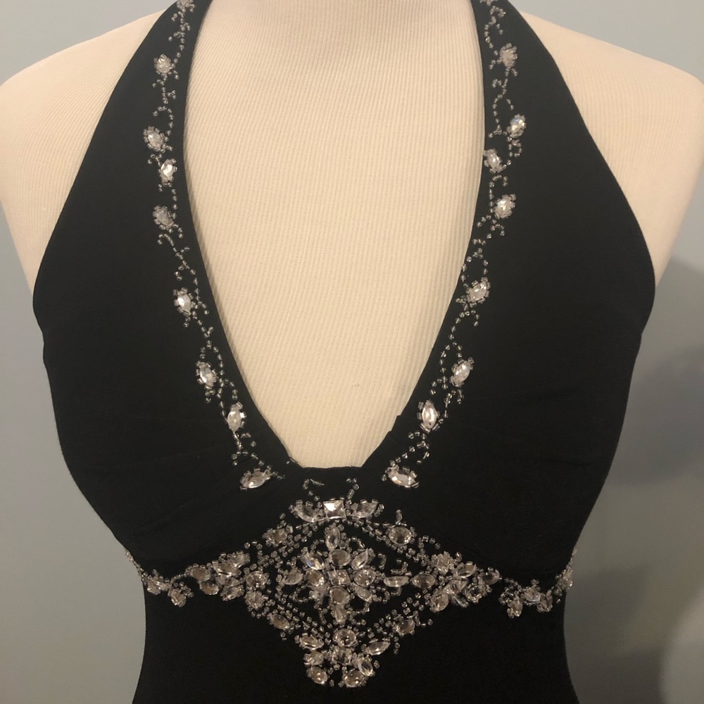 Masquerade floor length formal dress